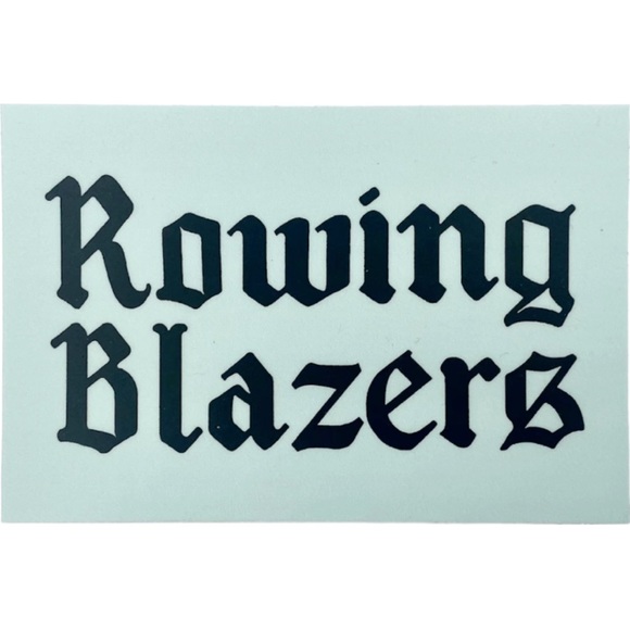 New Rowing Blazers Fashion Brand Light Green Sticker 4” x 2.75” - Picture 5 of 7